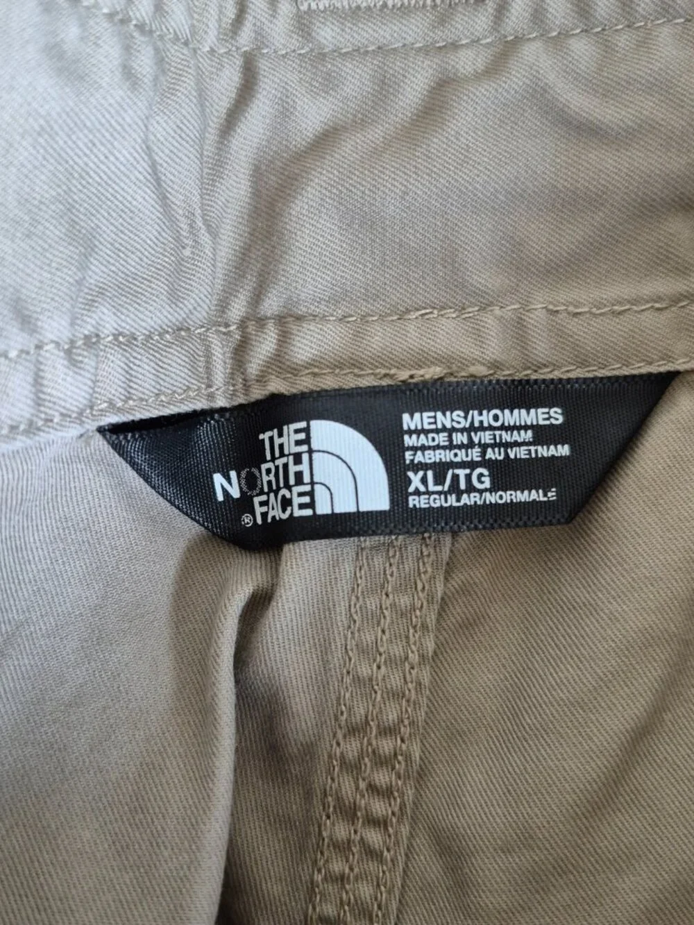 The North Face Men's Khaki Cargo Outdoor Short Hiking Size XL